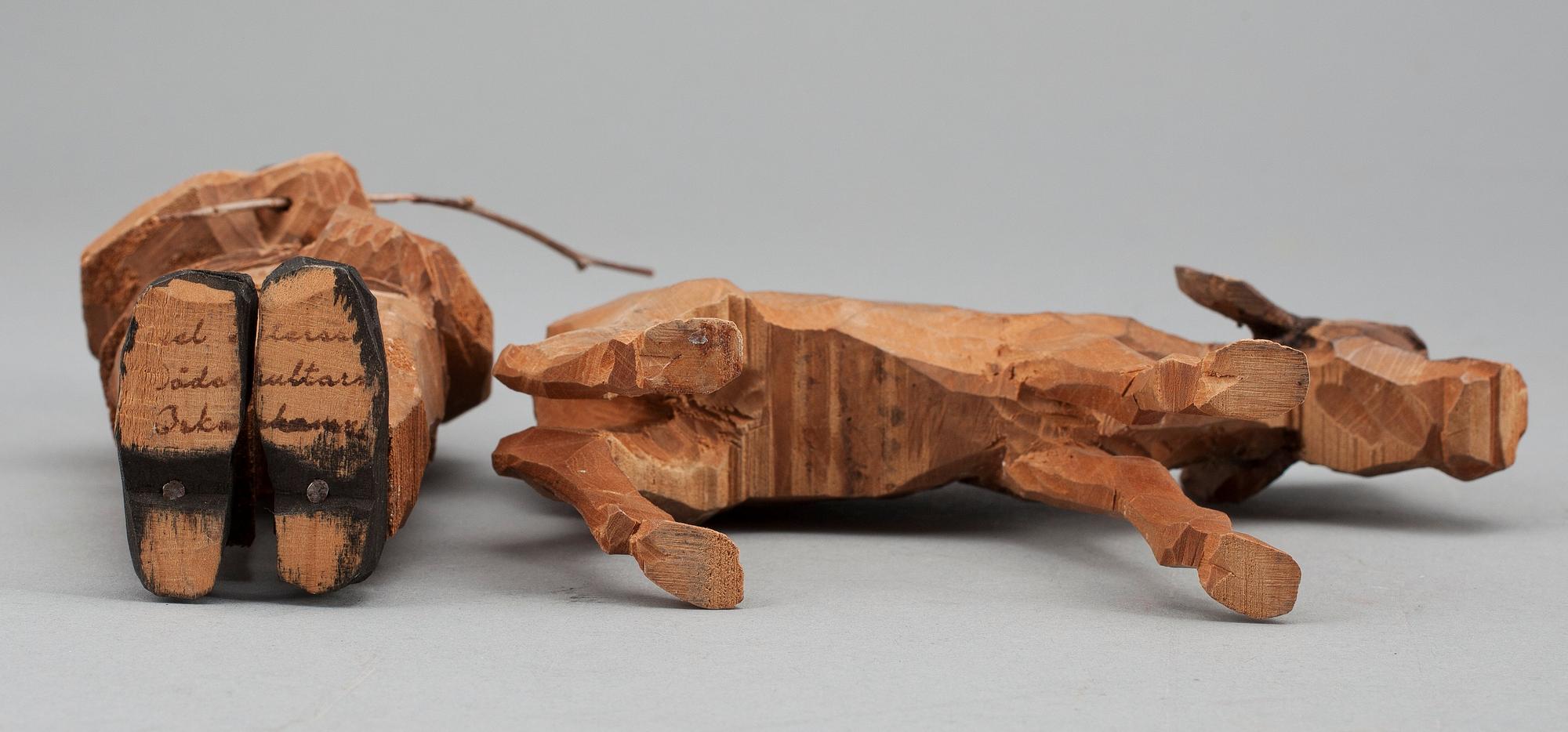 Axel Petersson Döderhultarn, Shepard boy with a calf (2).