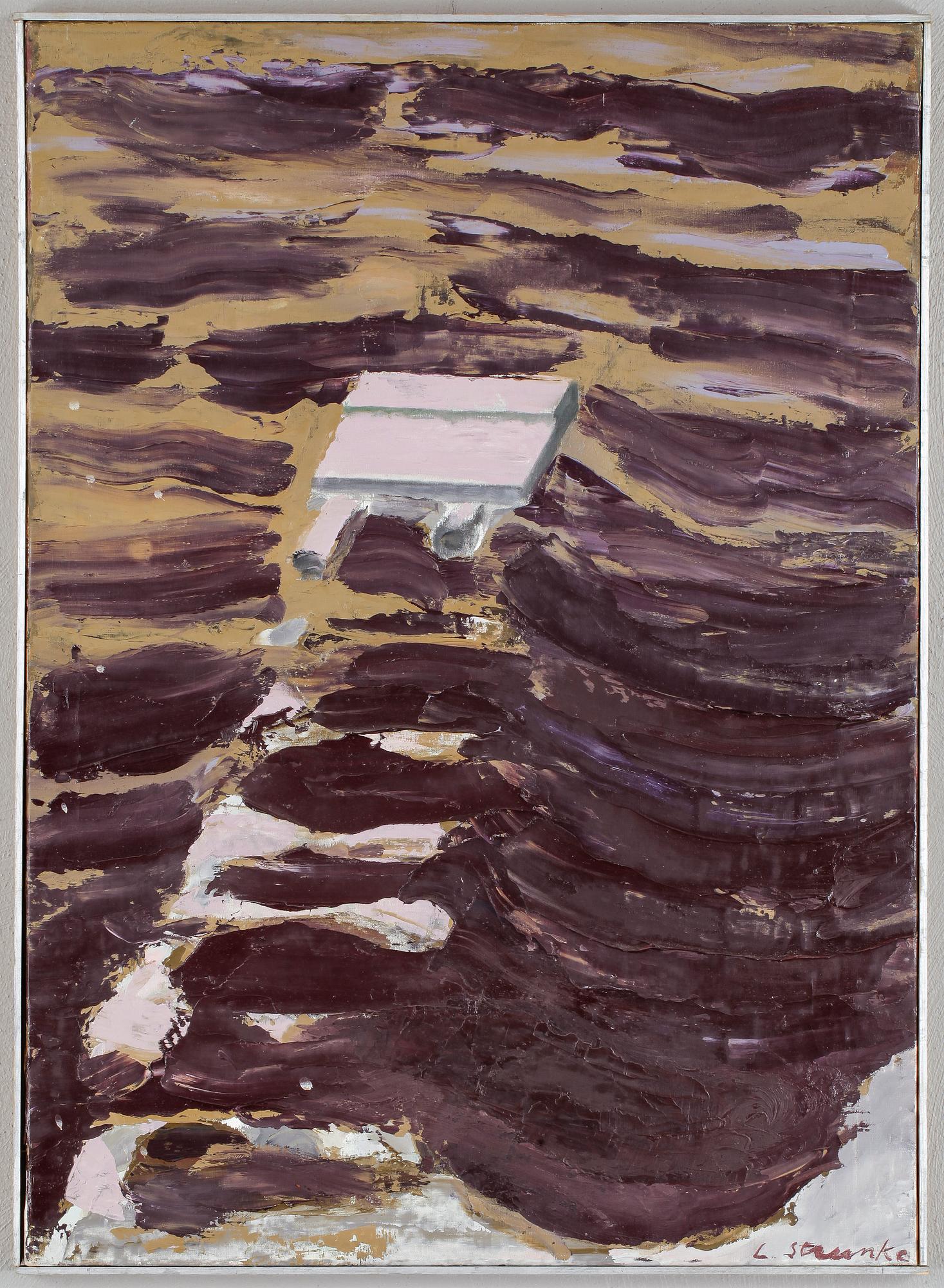 LARIS STRUNKE, olja på duk, signerad.