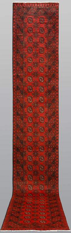 Gallerimatta, Afghan, ca 491 x 77 cm.