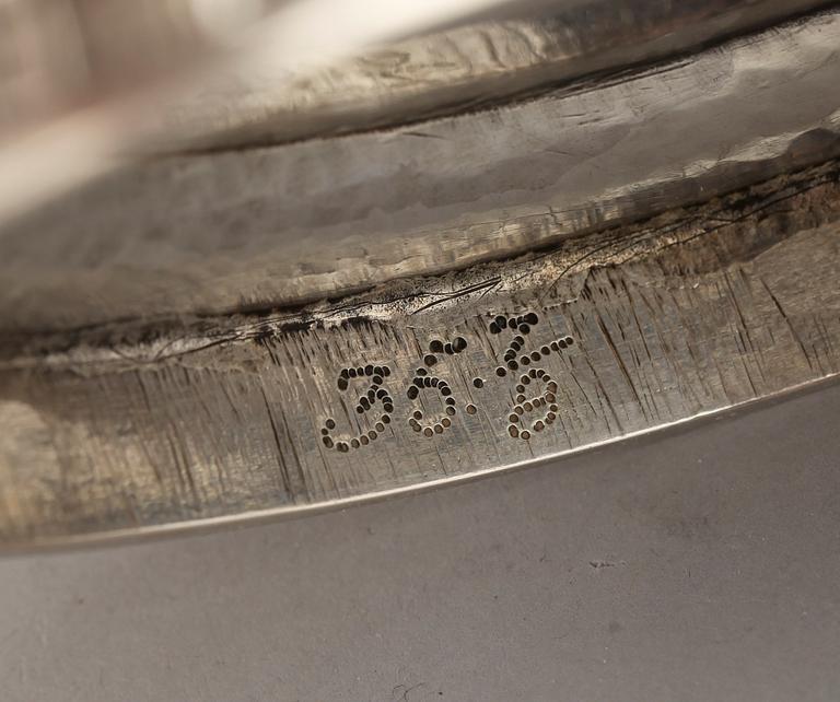 SKÅL PÅ FOT, silver, Simson Ryberg, Stockholm, 1792. Vikt 472 gram.