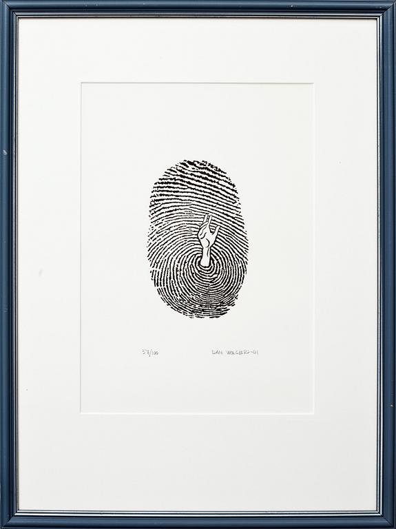 DAN WOLGERS, seriegrafi. Sign Dan Wolgers och dat -01. Numrerad 37/100.