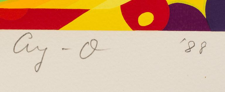 AY-O, lithograph in colours, signed no 61/100.