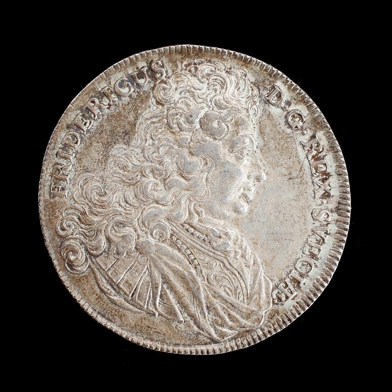 MYNT, silver, Fridericus DG Rex Svecia, 1724. Vikt ca 29 gram.