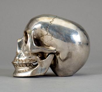 SKULPTUR, försilvrad metall, 1900/2000-tal.