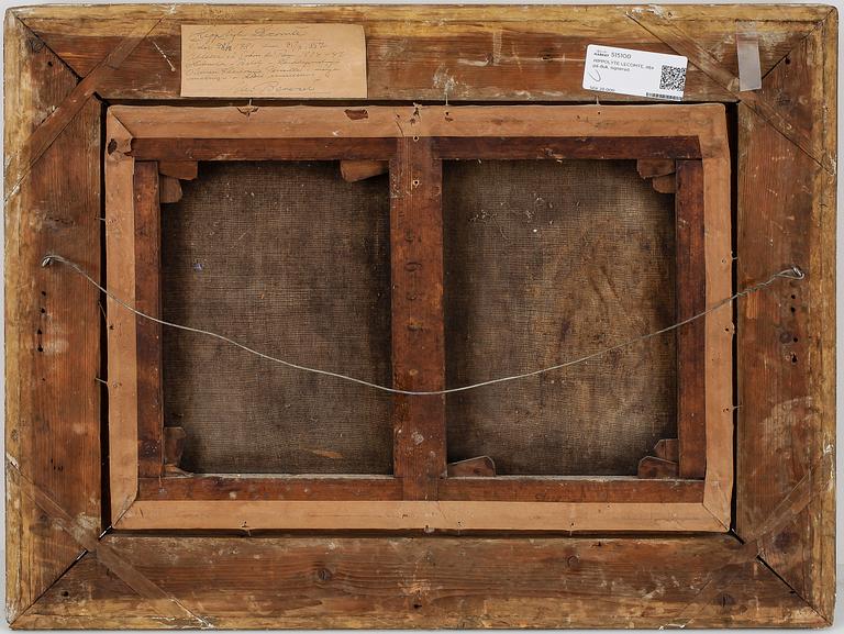 HIPPOLYTE LECOMTE, olja på duk, signerad.