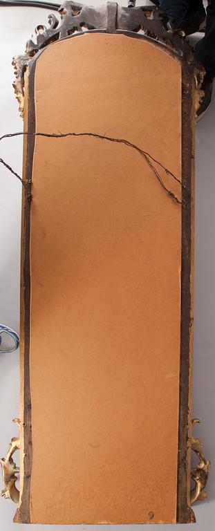SPEGEL samt KONSOLBORD, rokokostil, sent 1800-tal.