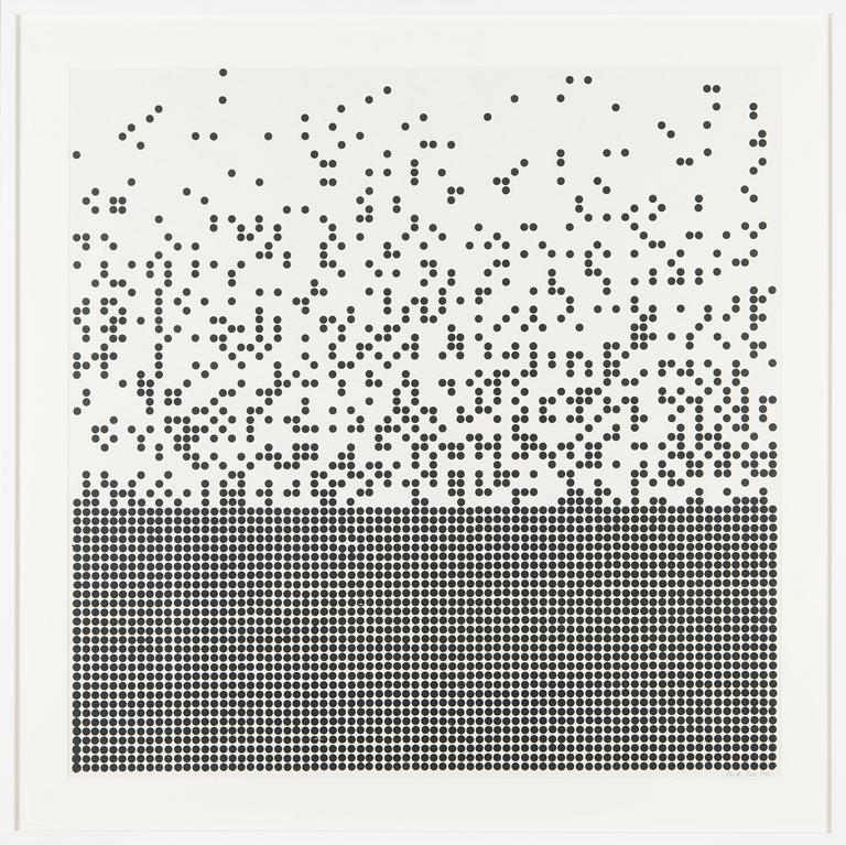 Pentti Tulla, serigrafia, signeerattu ja päivätty 1986.