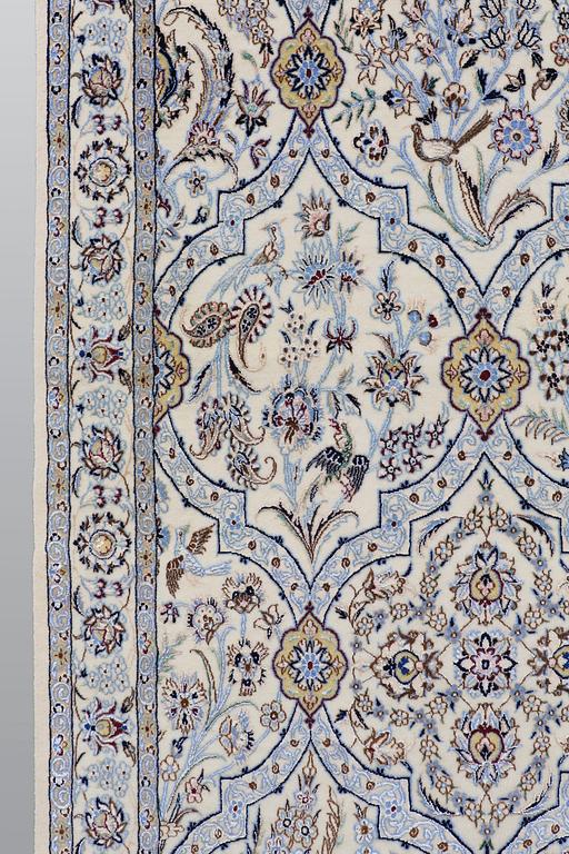 A runner, Figural Nain part silk so called 6LAA, ca 303 x 100 cm.