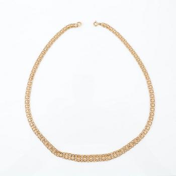 HALSKEDJA, 18 k guld, Vikt ca 15 gram.