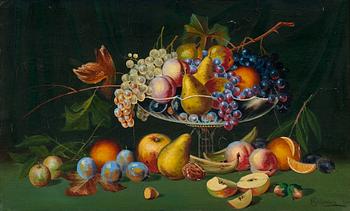 351. Nikolai Silfverberg (Jakoleff), A STILL LIFE WITH FRUIT.