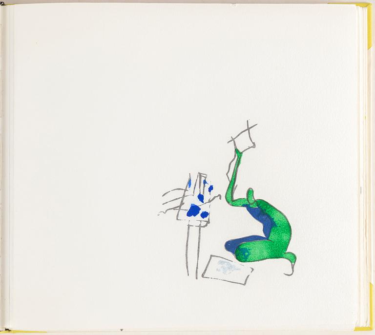 LAGE LINDELL, bok bestående av 22 bilder tryckta i silk-screen. Bok signerad Lage Lindell och numrerad 28/100 i blyerts.