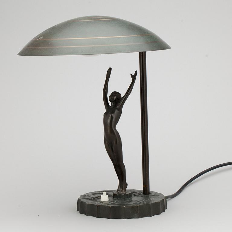 BORDSLAMPA, art déco, 1920-tal.