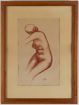 Aristide Maillol, lithograph printed in sanguine on wove, with monogram stamp within the plate.