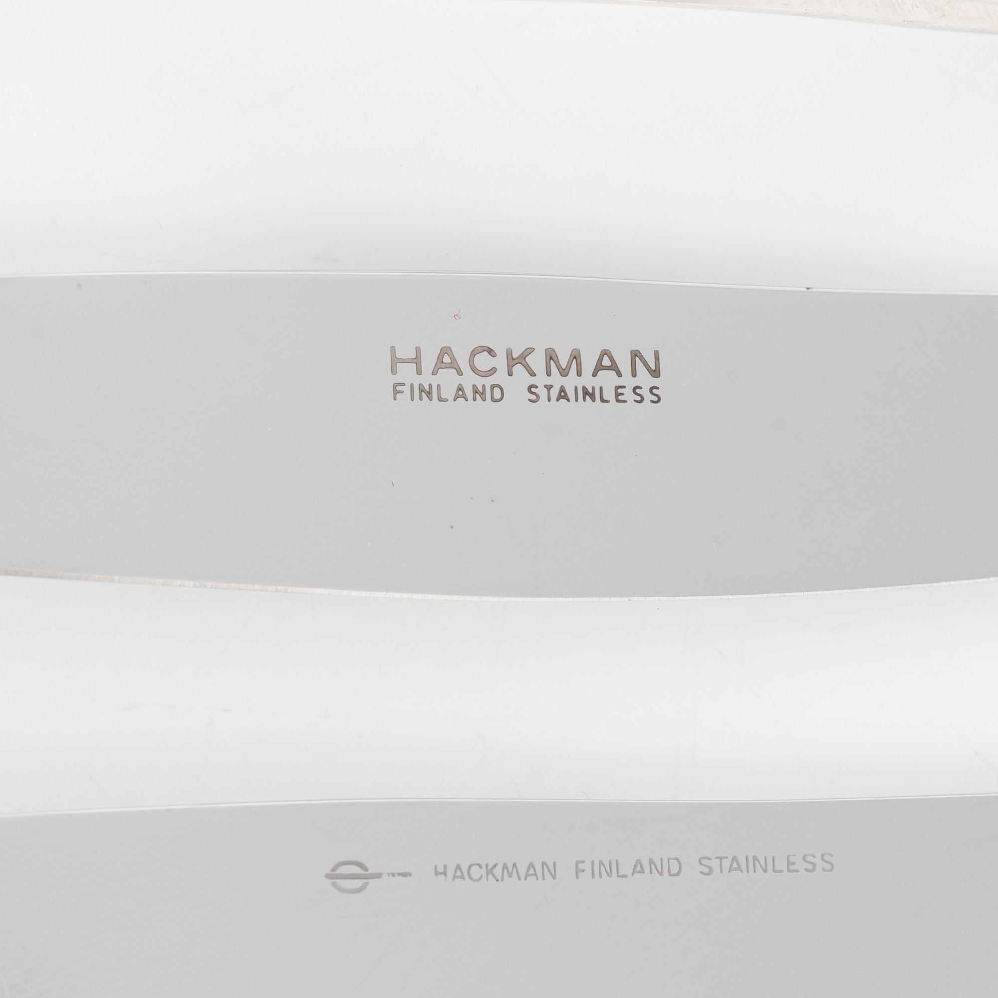 Bestickservis, 54 delar, silver, "Chippendale", Auran Kultaseppä, Åbo, bl.a. 1985.