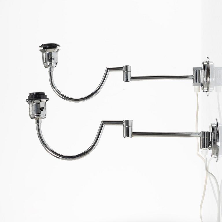 A pair of wall lamps EVÅ end of the 20th century.