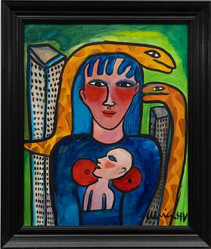 Ulrica Hydman-Vallien, Woman with Child and Snakes.