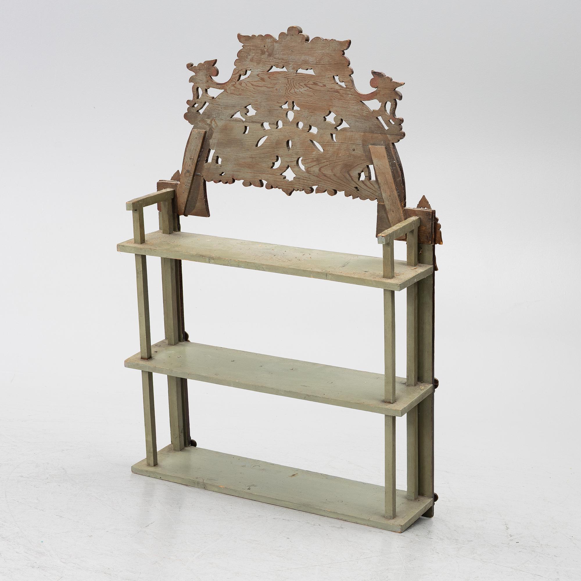 Wall shelf, folk art, Norway, 19th century.
