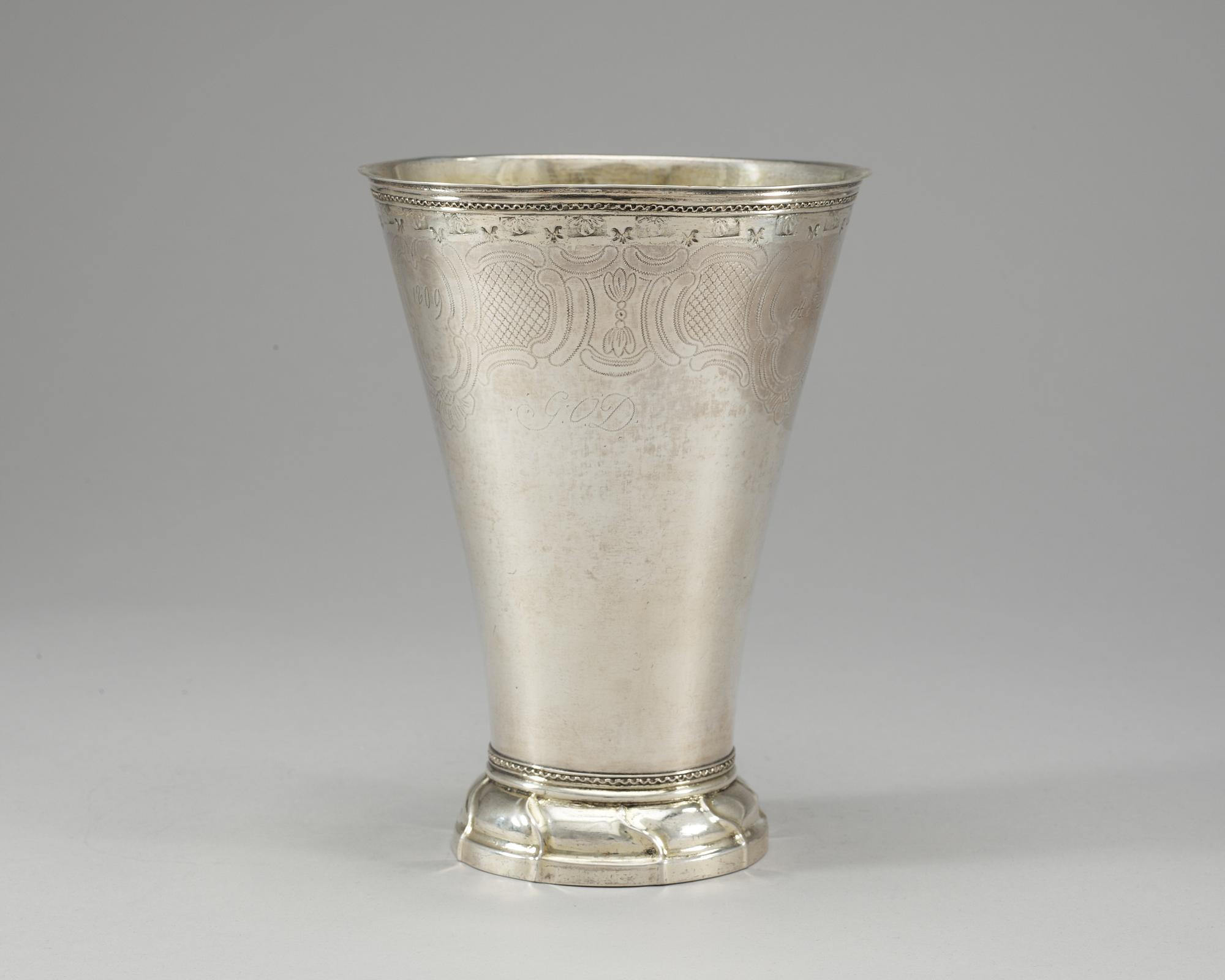 BÄGARE, silver. Simson Ryberg, Stockholm 1787.