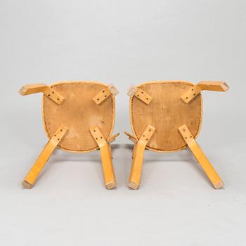 Alvar Aalto, tuoleja 2 kpl, malli 69, Artek 1960-luku.