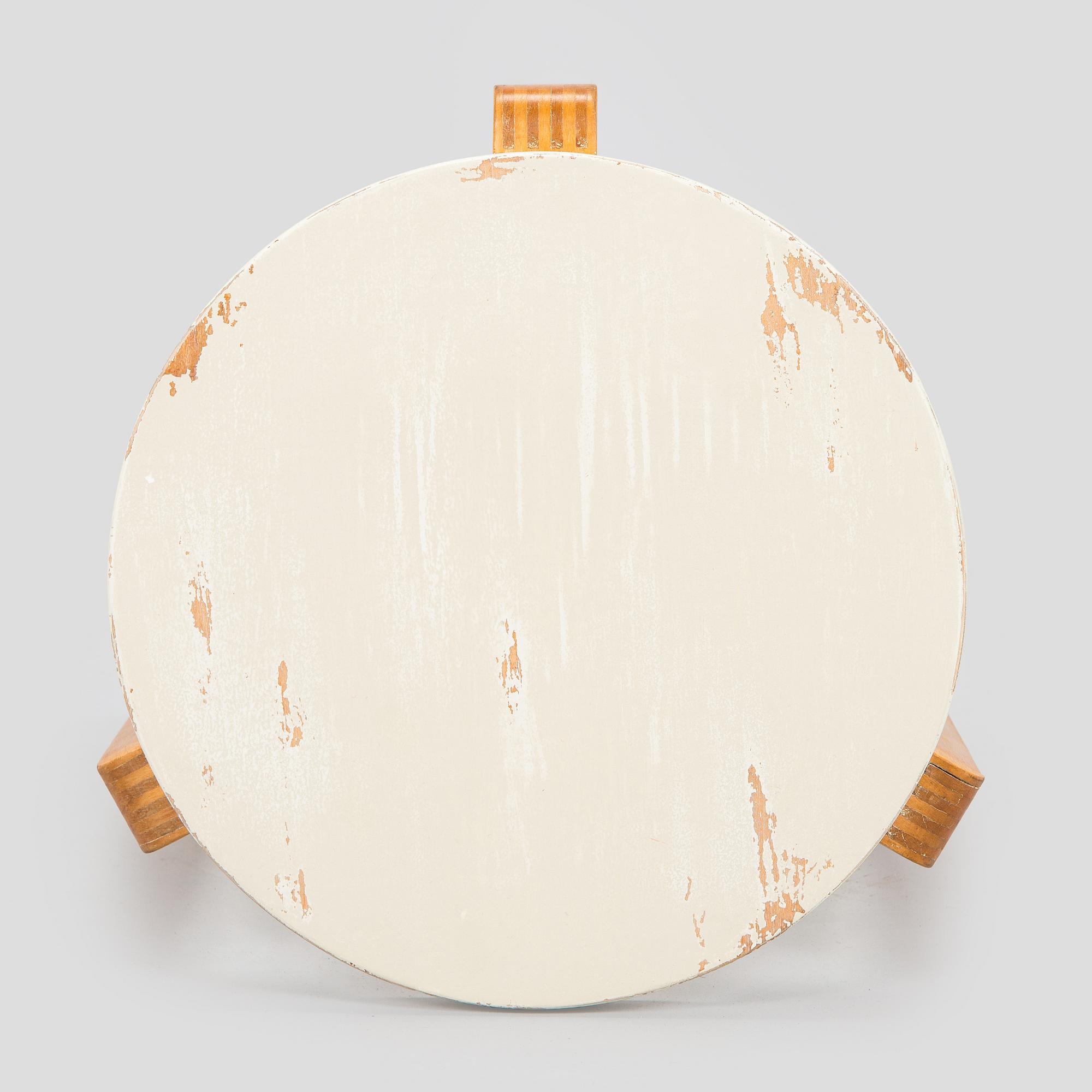 Alvar Aalto, A 1940s '60' stool for  O.Y. Huonekalu- ja Rakennustyötehdas A.B. Finland.