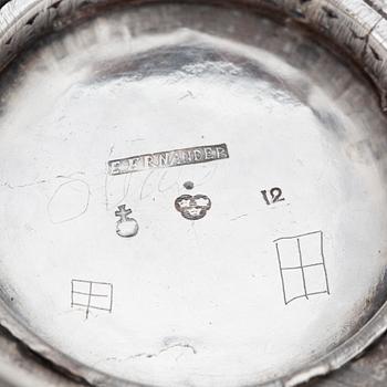 A parcel gilt silver beaker, mark of Erik Ernander, Uppsala 1791.