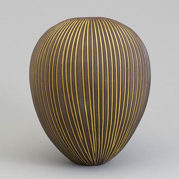HJÖRDIS OLDFORS, a "Kokos" earthenware vase from Upsala-Ekeby, 1954-8.