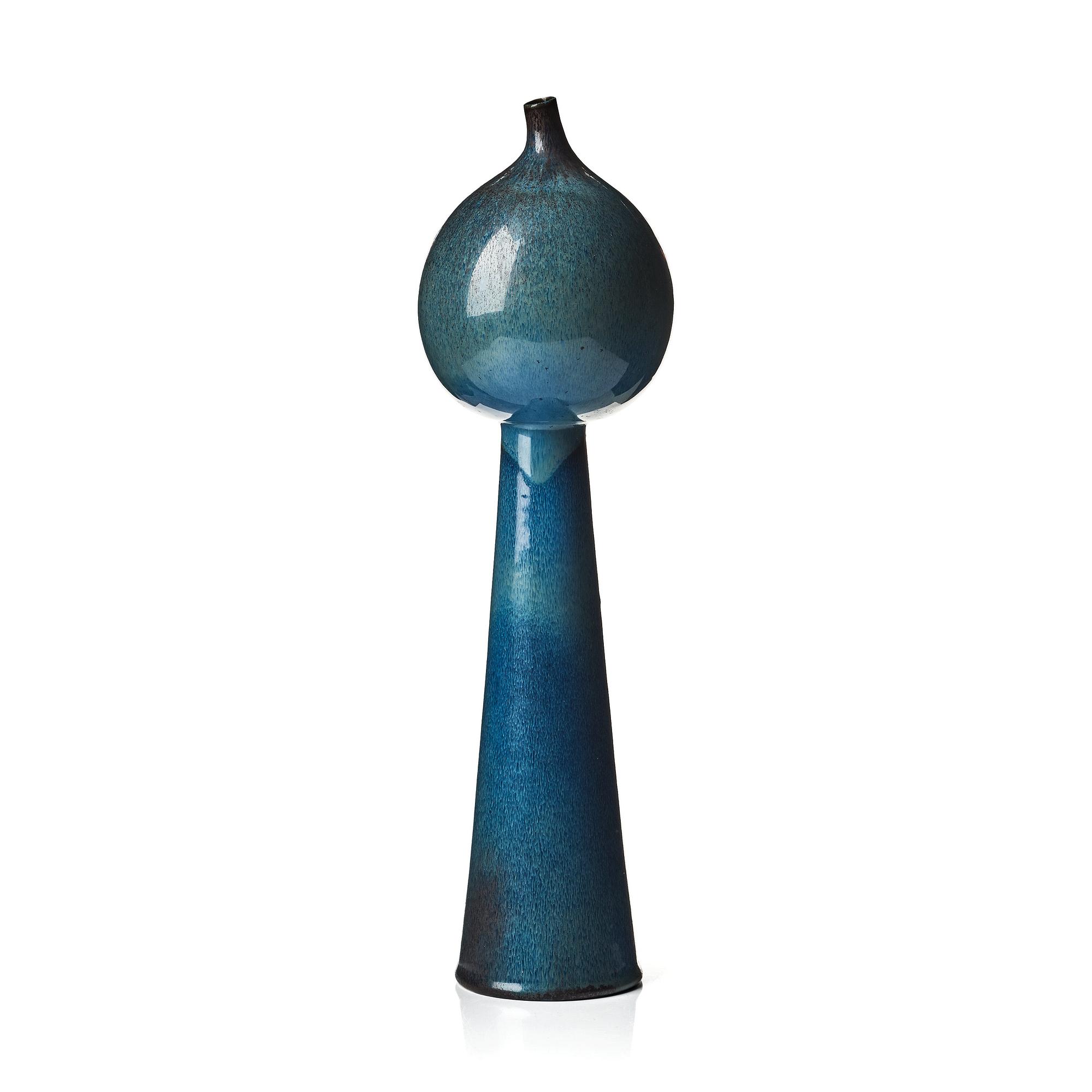 Stig Lindberg, a stoneware vase / sculpture, Gustavsberg studio, Sweden 1950's.