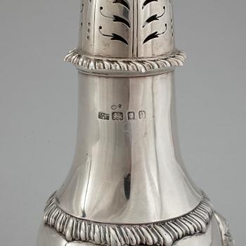 SOCKERRUSKA, silver, barockmodell, Mappin & Webb, London 1928. Vikt ca 218 gram.