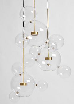 Giopato & Coombes, a "Bolle 14" ceiling lamp, Italy, post 2015.