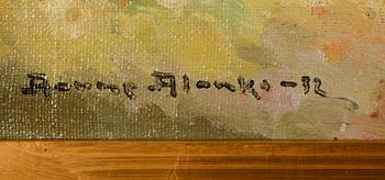 AARNE ALANKO, olja på duk uppfodrad på pannå, signerad och daterad- 32.