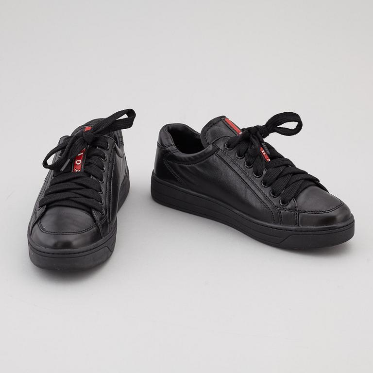 PRADA, sneakers, två par, storlek 35,5.