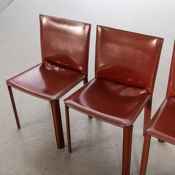 De Couro stolar 4 st Brasilien 1980-tal.