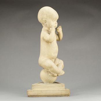 KAI NIELSEN, skulptur, monogramsignerad, patinerad gips.