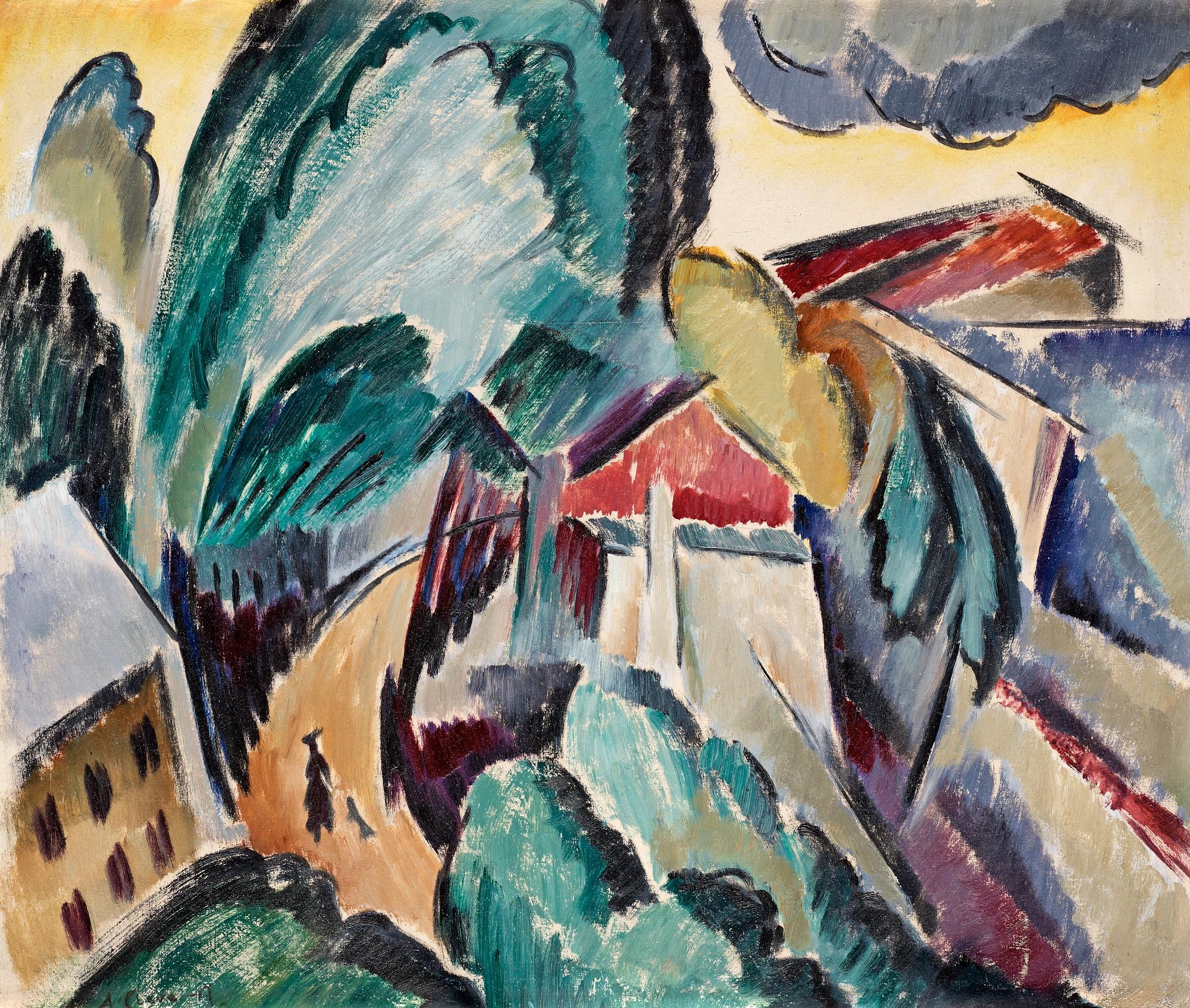 Agnes Cleve, "Landskap" (Landscape).