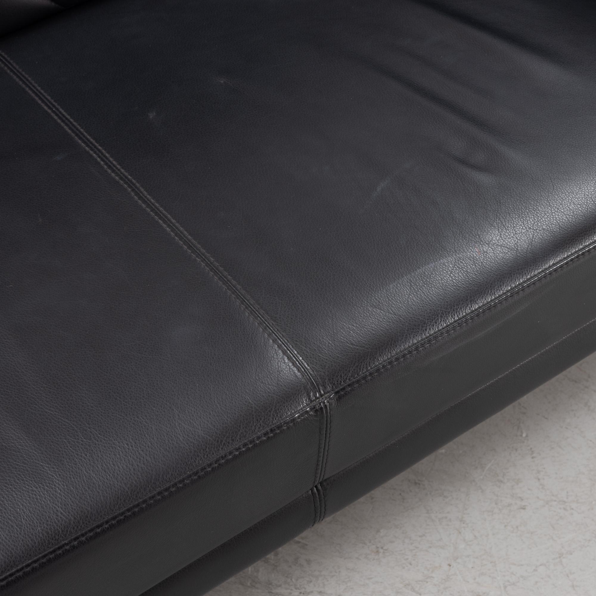A leather upholstered sofa, 21st Century.