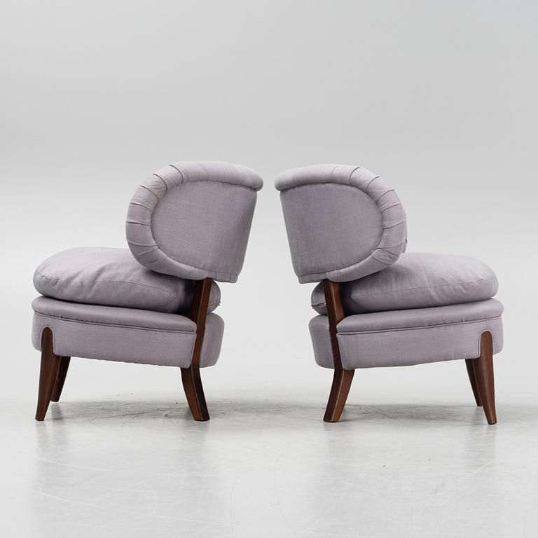 Otto Schulz, a pair of easy chairs, 'Schulz', Jio Möbler.