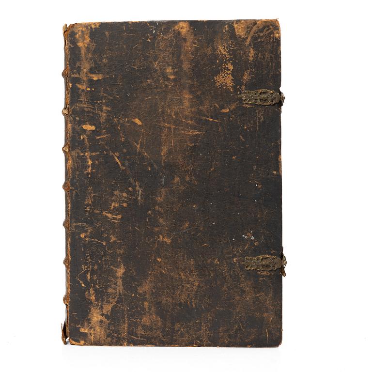 Karl XII:s stora kyrkobibel (bokstavligen i detta fall), 1702-3, Biblia, thet är all then heliga skrift på swensko.
