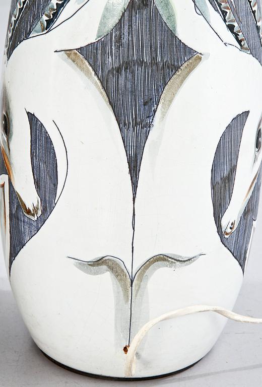 GOLVLAMPA, stengods, Tilgman, 1950/60-tal.