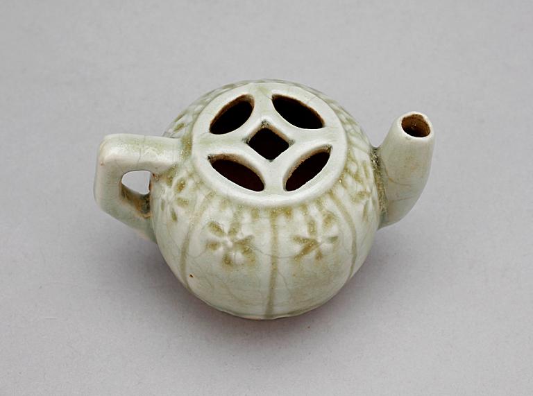 MINIATYRKANNA, keramik, Yuan dynastin.