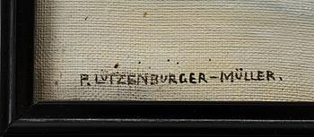 PAULA LÜTZENBURGER-MÜLLER, olja på duk, sign.