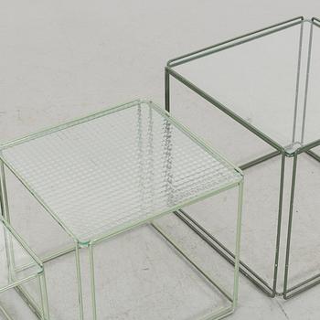 A SET OF NESTING TABLES BY MAX SAUZE.