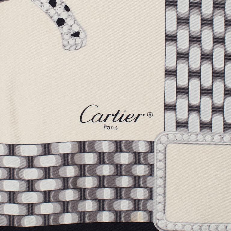 Cartier, a twill silk scarf.