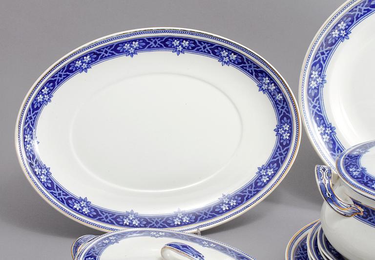 SERVISDELAR, 48 st, flintgods, "Lennox", Alfred Meakin, England, 1900-talets början.