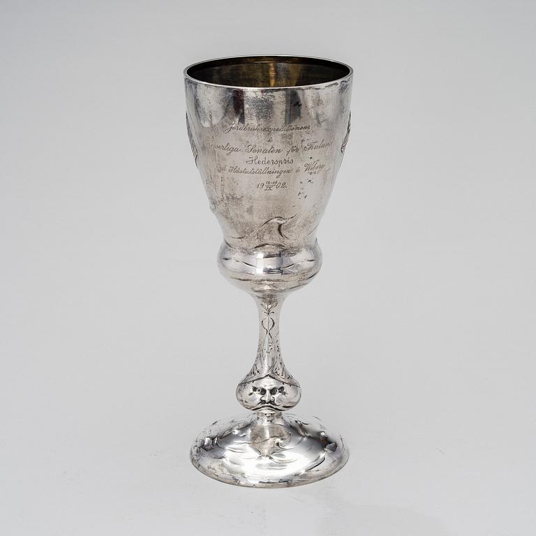 A silver cup of the early 1900s. Finnish silver hallmark. Weight 530 g.
