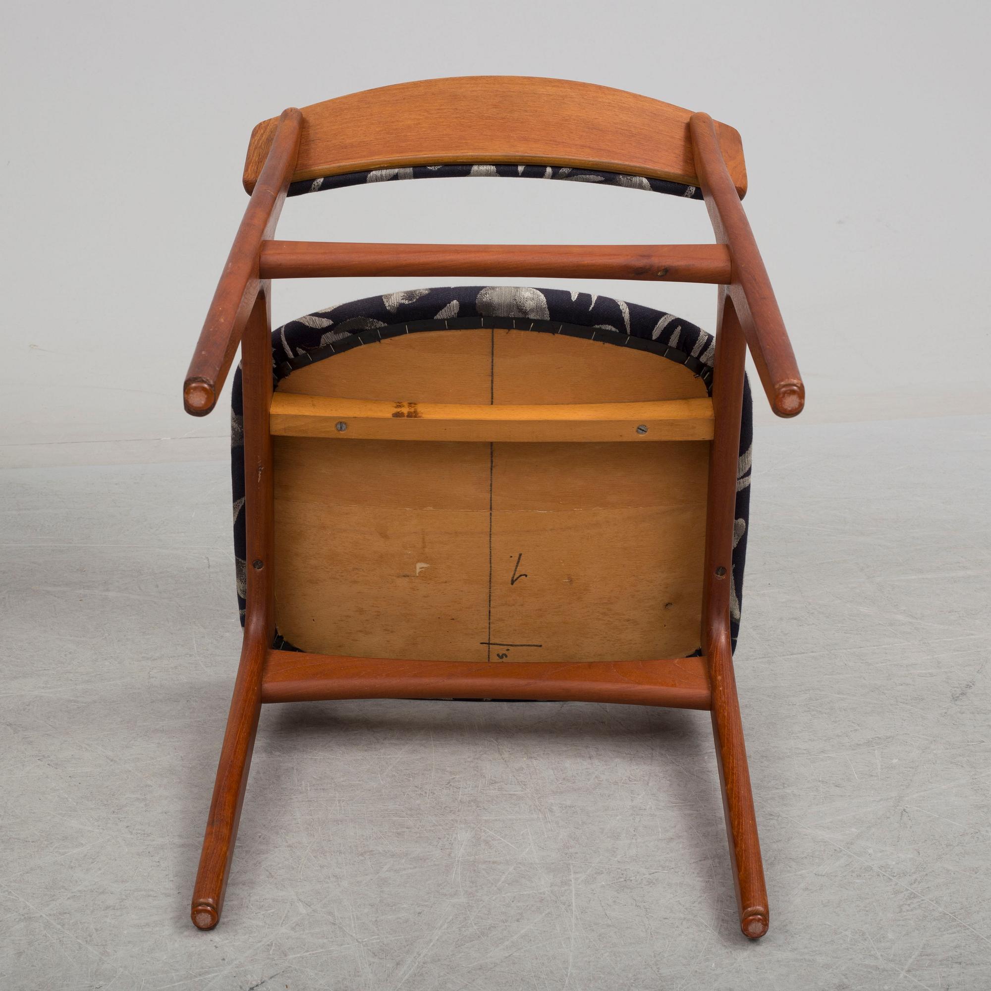 STOLAR, 5 st, Thorsø Stole- och Møbelfabrik, Danmark, 1900-talets andra hälft.