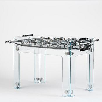 Adriano Design, foosball table, "Cristallino Classic", Teckell, Italy.