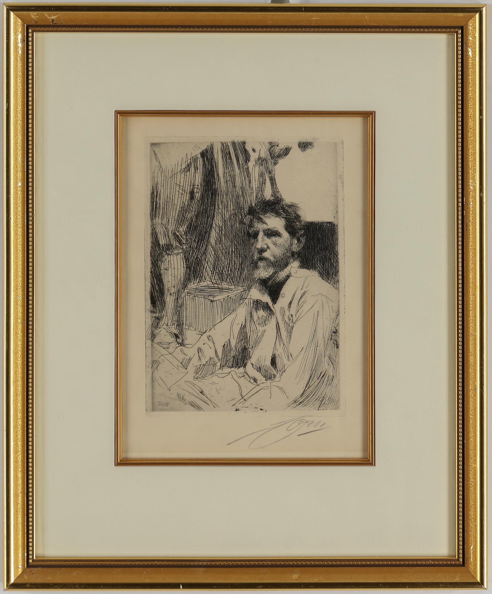 ANDERS ZORN, etching, 1897, signed.
