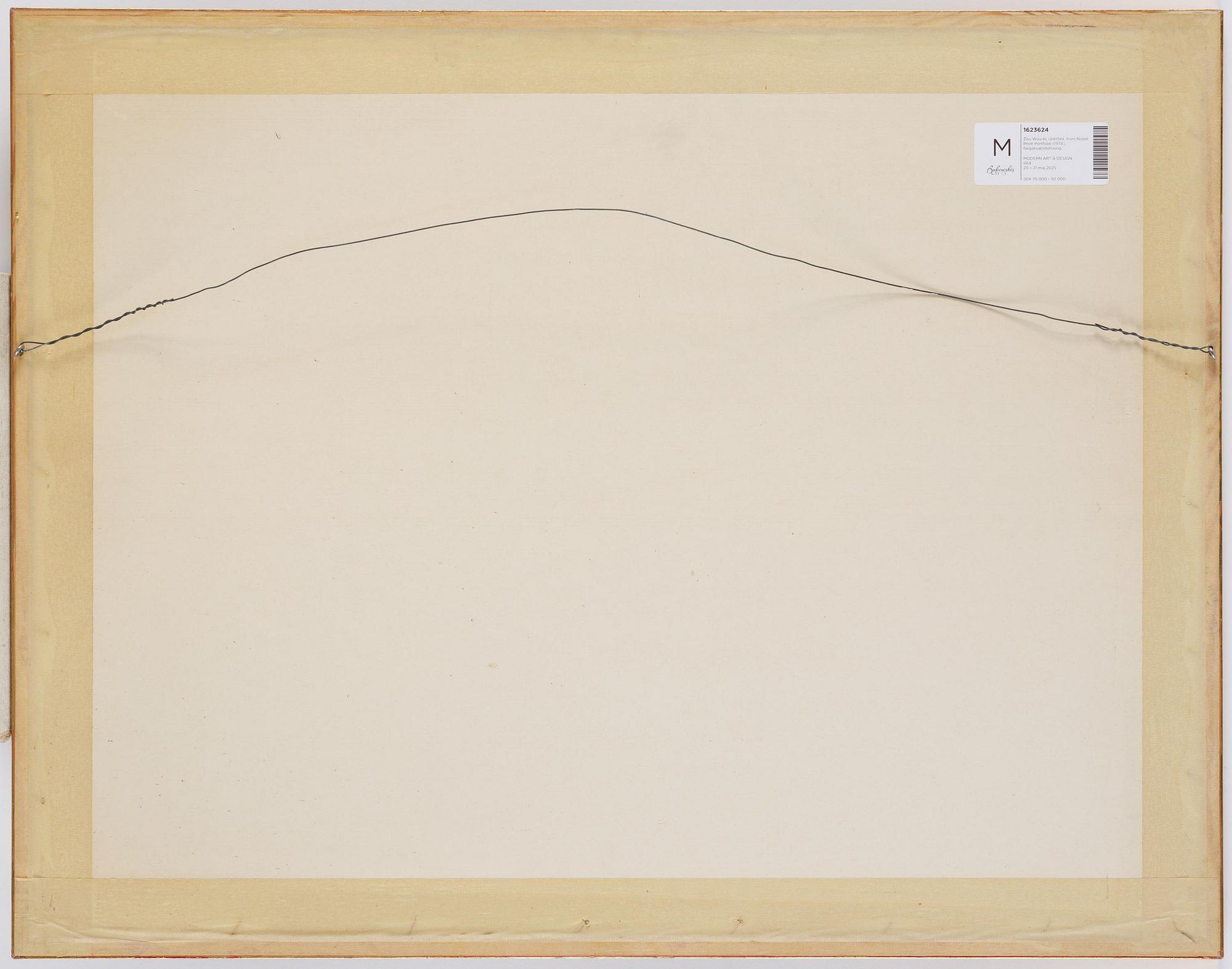 Zao Wou-ki, Untitled, from: Nobel Prize Portfolio.