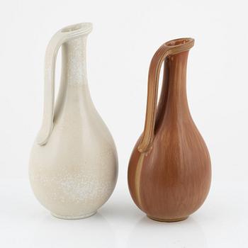 Gunnar Nylund, two stoneware jugs, Rörstrand.