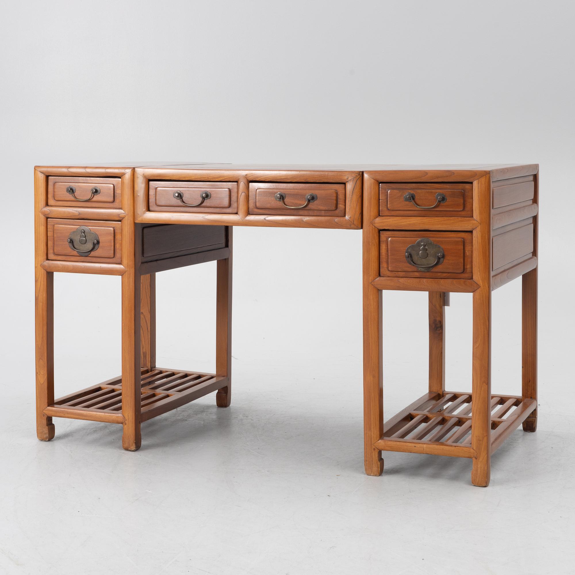 Skrivbord, Kina, sen Qingdynasti.